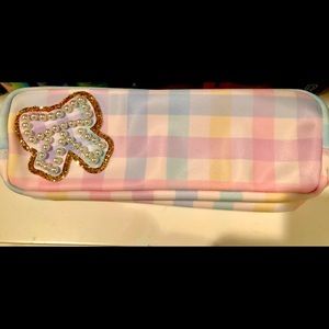 Stoney Clover Lane Rainbow Gingham pencil case
